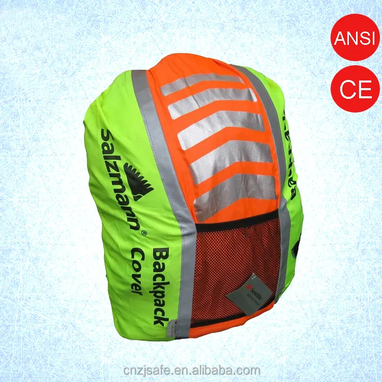 Groothandel reflecterende hi vis rugzak cover voldoen CE/ANSI