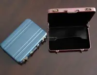 5 색 실버 블랙 핑크 골드 블루 금속 알루미늄 미니 카드 미니 서류 가방