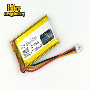 Socket 2.0-3 P 3.7 V 703545 1500 mah factory high quality lithium polymer battery rechargeable li-ion battery lipo - Product Image 3