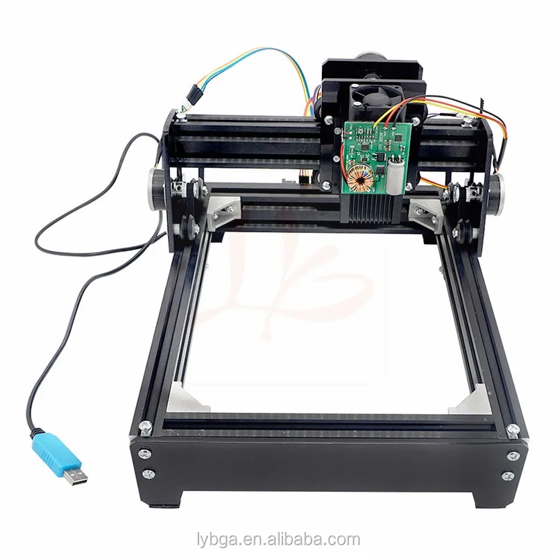 Assemblato 15W Laser 15000MW macchina per incisione Laser fai da te 14*20cm macchina per marcatura incisore in metallo macchina per intaglio del metallo Router di CNC