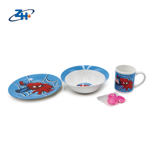 <span class=keywords><strong>Vendita</strong></span> all'ingrosso calda ragno uomo decalcomania porcellana rotonda cena set per la <span class=keywords><strong>vendita</strong></span> di nuovi prodotti - Product Image 3