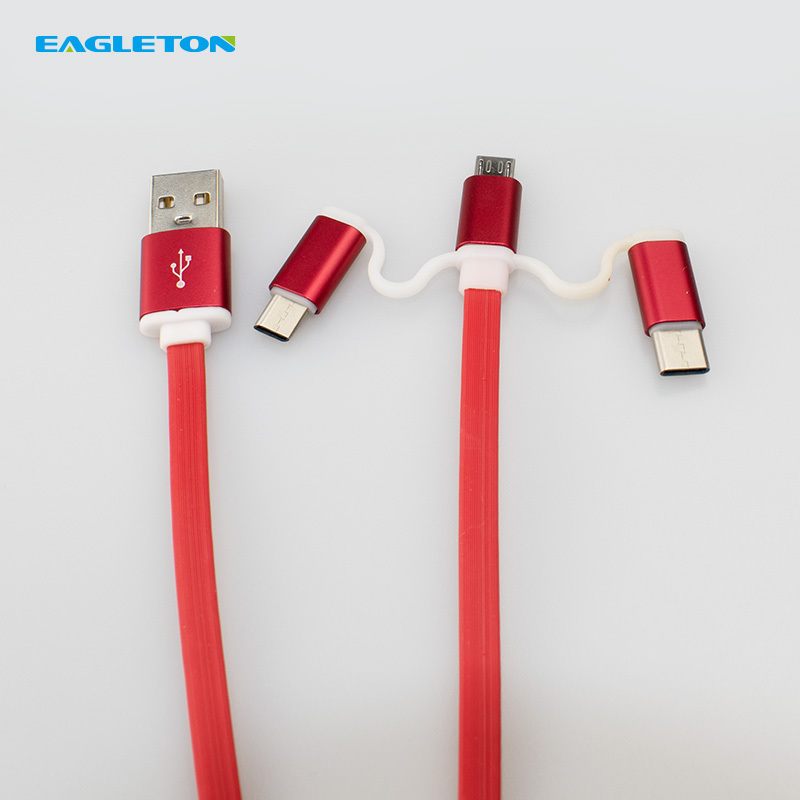 Universal micro multiples usb chargeur câble or rose ruban câble