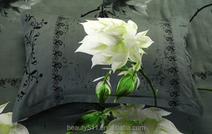 Offre Spéciale 100% polyester fantaisie 3d lit feuille dernière conception fleur impression coloré de haute qualité drap de lit 3d couverture de lit ensemble BS40 - Product Image 6