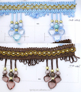 Trung Quốc Nhà cung cấp vẻ đẹp Rèm tua đính cườm tua và Trims - Product Image 5