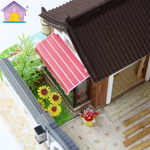 Maison de poupée professionnelle Diy, maison de poupée en bois faite à la main - Product Image 6