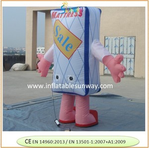 Op Maat Gemaakte Mooie Opblaasbare Cartoon Matras Mascotte Kostuum Pop Gebruikt Voor Reclame - Product Image 4