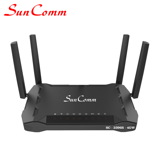 WiFi 4G LTE SOHO Router with Firewall VPN & VoIP Support 2.4GHz/5GHz Dual-Band 1000Mbps SC-2396S B3 B7 B40 Switch