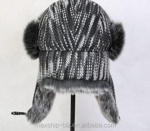 Зимняя шапка-ушанка из искусственного меха - Product Image 4