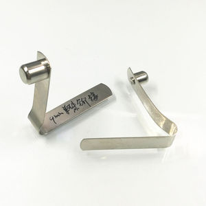 Custom Stamping Flat Steel Push Button Metal v Shape Pin U <strong>Spring</strong> <strong>Clip</strong> - Product Image 4