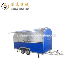 Móvil de acero inoxidable perro caliente expendedoras carro remolque helado Foodtruck con gran calidad - Product Image 5