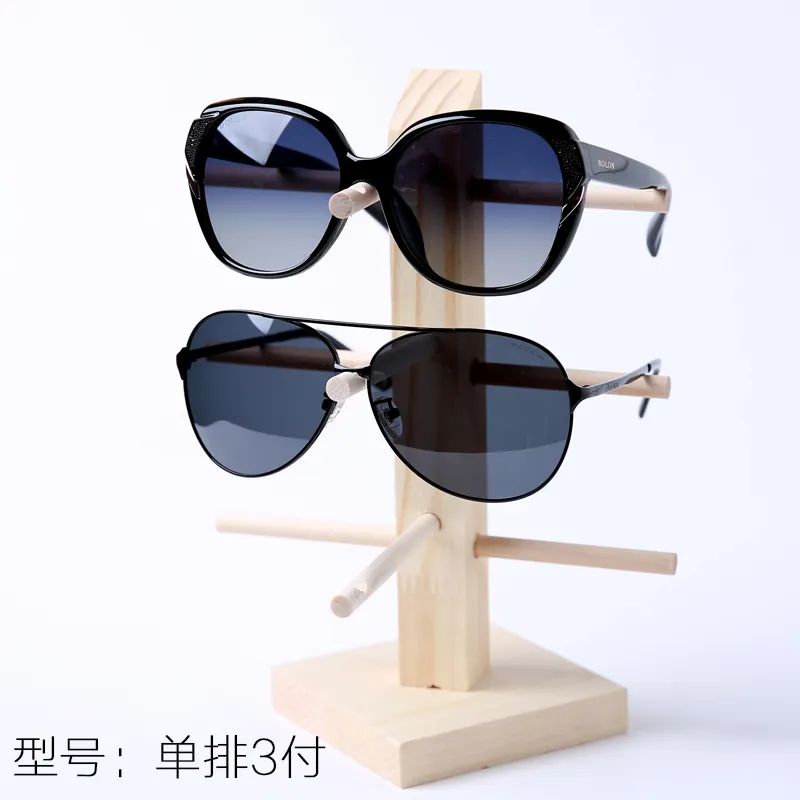 Hot sale simple eco-friendly wooden glasses display frame