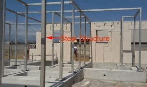 Case Prefabbricate in Acciaio Leggero DQ202 Anti-Vento Tropicali in <span class=keywords><strong>Vendita</strong></span> in Messico, <span class=keywords><strong>Casa</strong></span> Prefabbricata 140m2 a Due Piani - Product Image 2