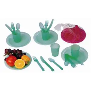 20 PCS plastic Eco-Friendly picnic dinnerware set