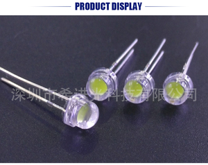 Chất Lượng Cao 5Mm Mũ Rơm <span class=keywords><strong>Led</strong></span> Dip Cao Sáng <span class=keywords><strong>Led</strong></span> Chiếu Sáng <span class=keywords><strong>Diode</strong></span> Màu Trắng Thông Qua Lỗ Gói - Product Image 2