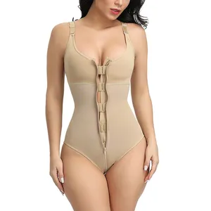 Nude กว้างสายคล้องหัวเข็มขัด Hip Enhancers ผู้หญิง Bodysuit Slimming Shapewear