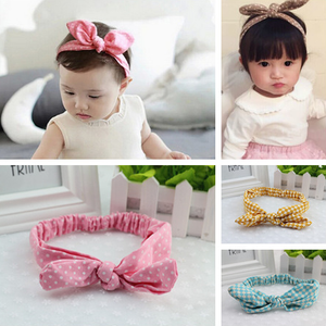 2024 moda Bowknot Orejas de conejo niñas accesorio para el cabello banda para el cabello - Product Image 6