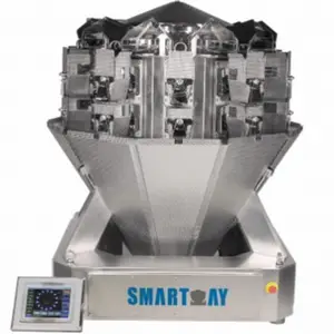 Automatic Vertical Granule 18 Head Weigher Candy Sugar Potato Chips Snacks Pouch Packing Machine