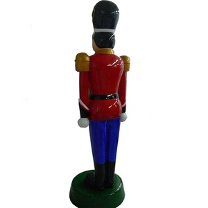 <strong>Large</strong> Fiberglass Christmas Toy Soldier Outdoor Decoration Life-Size <strong>Nutcracker</strong> Made of Fiberglass for Shopping Mall Decoration - Product Image 3