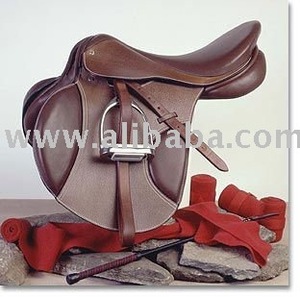 Selle de dressage pour cheval, saut d'obstacles, cuir DD, anglais, durable - Product Image 2