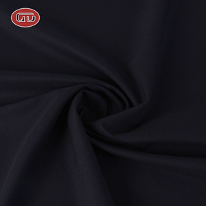 Fabricación China de fantasía de los hombres negro liso TR Pantalones de traje de tela material de tela para prendas de vestir - Product Image 1