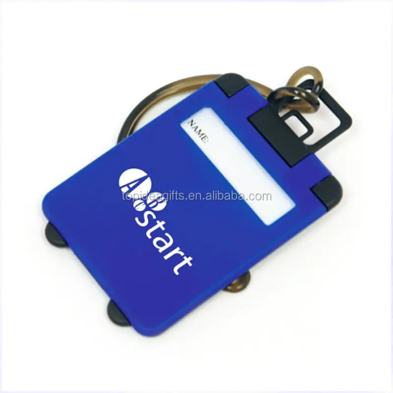 Export Eco-friendly 3D bus design soft PVC bag tag rubber luggage tags for promotional gifts