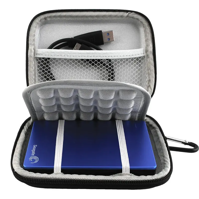 202011 Custom Shockproof Waterproof Protective Electronic EVA Case Zip Tool Hard Travel Carry Storage Power Bank Case Bag Zipper