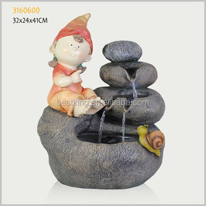 Gilr de interior fuente de agua de resina para la decoración del hogar - Product Image 1