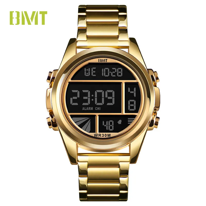 Hot selling BMT metal waterproof digital wristwatch digital Chronograph sports fashion digital watch