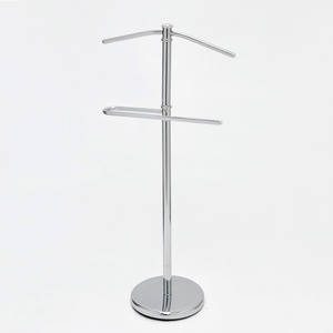 Porte-manteau en métal attrayant en forme d'homme avec finition chromée - Product Image 2