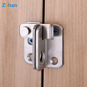 Zhanhan Slide Bolt <span class=keywords><strong>Door</strong></span> Lock Gate <span class=keywords><strong>Latch</strong></span> Tiny Padlock Then Cửa, Thép Không Gỉ Chải - Product Image 5