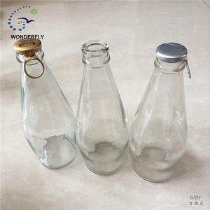 Distributeur en <span class=keywords><strong>verre</strong></span> de 290ml, pour jus de graines de panier, boisson avec capuchon en forme de couronne, haute qualité, ml - Product Image 4