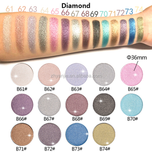 Sombra de Ojos Individual de Alta Pigmentación, Resistente al Agua, con Acabado Diamante, 74 <span class=keywords><strong>Colores</strong></span>, Marca Privada - Product Image 6