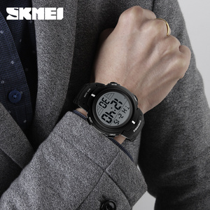 Alibaba Champion Montres <span class=keywords><strong>Skmei</strong></span> <span class=keywords><strong>1068</strong></span> Montre chronographe 5ATM Résistant À L'eau Sport Hommes Montre - Product Image 4