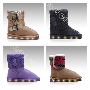 <span class=keywords><strong>Botas</strong></span> de Nieve LED Luminosas con Peluche <span class=keywords><strong>para</strong></span> Niños, Modelo Hc-563, Venta Directa de Fábrica 2025, Cierre sin Cordones <span class=keywords><strong>para</strong></span> <span class=keywords><strong>Niñas</strong></span> - Product Image 4