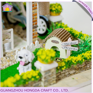 Cute mini Dollhouse DIY madera miniatura casas juguetes para niños educativos - Product Image 5