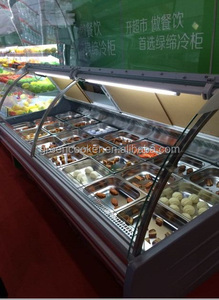 Deli — comptoir de service pour aliments, ml, couleur noire, refroidisseur de viande, <span class=keywords><strong>vitrine</strong></span> pour poisson frais - Product Image 4