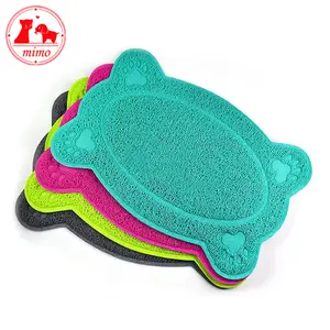 2 Size PVC Pad Dog Cat Litter Mat Puppy Kitty Dish Feeding Cat Sand Mat Pet Bolw Mat Placemat Anti-skid Waterproof Sleeping Pad