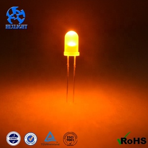 Rond 5mm 3V Super Bright Water Clear Vert <span class=keywords><strong>Rouge</strong></span> Blanc Jaune Bleu Lumière LED Ampoules Émission Diode F5 (Orange) 1000/sac - Product Image 2