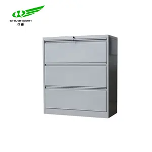 High quality fireproof waterproof 3 drawer metal wide card hon file cabinet for office storage