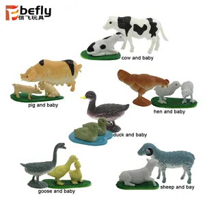 Kids collectie plastic speelgoed mini farm animal model