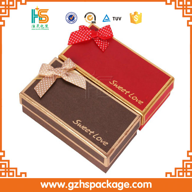 Гуанчжоу рукоделие собственный логотип штамповки пустой коробка конфет оптовая, Картонная коробка, шоколад подарочная коробка