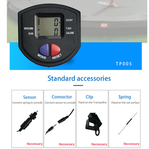 ZT ฟิตเนสมิเตอร์ในร่มกระโดดแทรมโพลีนคอนโซล Pedometer ก้าวเคาน์เตอร์จอ LCD Tracker แสดงเวลานับแคลอรี่ PULSE - Product Image 4