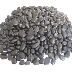 Natürliche Schwarz Kopfstein Pebble Stein Poliert Normalen Grade Außerhalb Garten Landschaft Pflaster