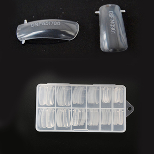 Misscheering 120 pièces Capsules d'extension d'ongles artificiels en acrylique français, demi-couverture, forme longue canard, pour extension d'ongles et faux ongles - Product Image 2