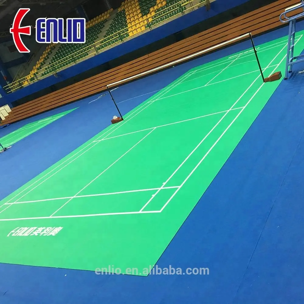 Best Quality Temporary Portable Badminton Court Mat Cost Movable PVC