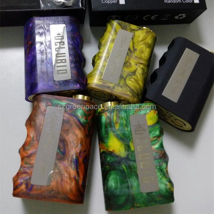 2017, Новое поступление, электронная сигарета, двойная 18650 смола, Delubio box mod, оптовая продажа
