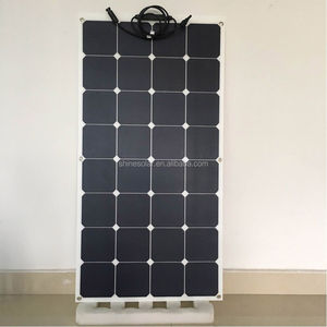 Impermeable celular SunPower 100 W ETFE fibra de vidrio negro semi-flexible panel solar monocristalino - Product Image 6