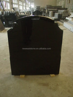 DFX-Stone DFX-TB065 Tombes et monuments modernes et simples en granit noir absolu, vente en gros pour les cimetières du Fujian