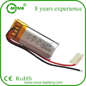 501230 סוללה 3.7v 115mah ליתיום פולימר סוללה, 100mah, 120mah, 130mah, 150mah