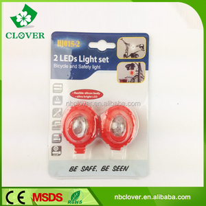 Cadeau de Promotion pour l'<span class=keywords><strong>aide</strong></span> extérieure 2 led silicone vélos head light - Product Image 4